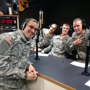 2014 Missile Defenders of the Year appear on Armed Forces Network Radio 