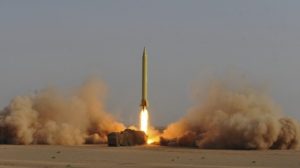 An Iranian Shahab-3 ballistic missile